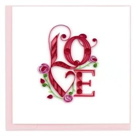 QUILLING CARDS, INC Quilling Card LOVE Greeting Card