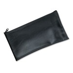 MMF MMF Industries Leatherette Zippered Wallet, Leather-Like Vinyl, 11w x 6h, Black [MMF2340416W04]