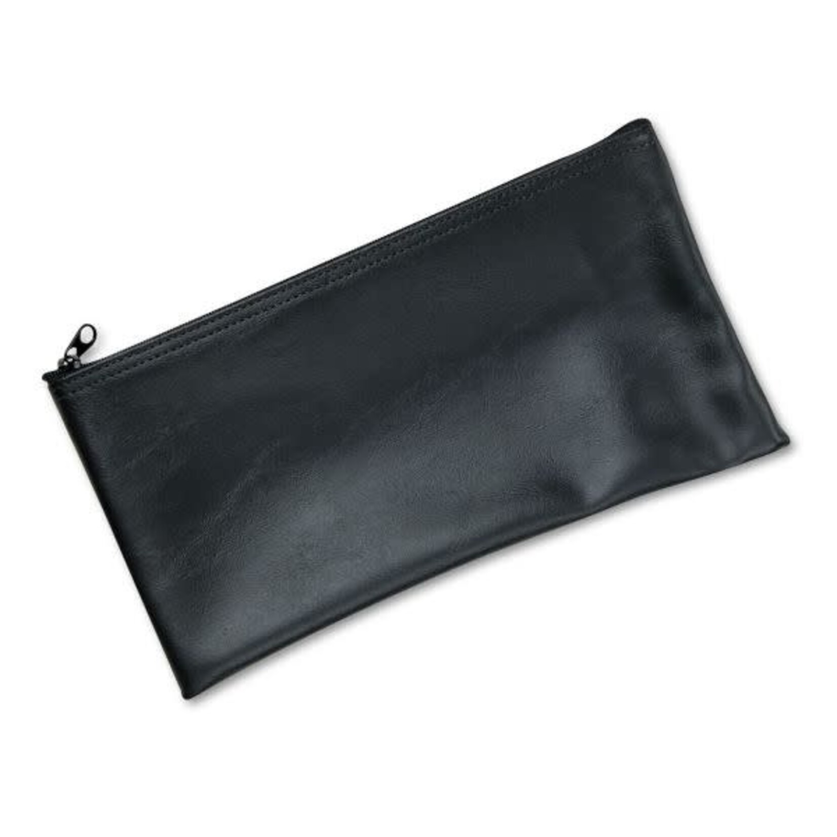 MMF MMF Industries Leatherette Zippered Wallet, Leather-Like Vinyl, 11w x 6h, Black [MMF2340416W04]