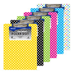 BAZIC Standard Size Polka Dot Paperboard Clipboard w/ Low Profile Clip [1812]