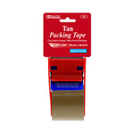 BAZIC BAZIC 1.88" X 800" Tan Packaging Tape w/ Dispenser [937]