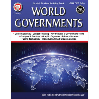 Carson-Dellosa Publishing Group World Governments Workbook Grades 5-12 Paperback