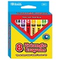 BAZIC BAZIC 8 Color Premium Jumbo Triangle Crayons