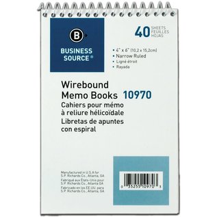 Business Source Business Source Wirebound Memo Books 12 Pack