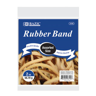 BAZIC BAZIC 2 Oz./ 56.70 g Assorted Sizes Rubber Bands