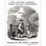 EUREKA Benjamin Franklin Tell Teach Involve Poster [P837199]