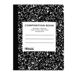 BAZIC BAZIC C/R 100 Ct. Black Marble Composition Book [5050]