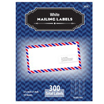 BAZIC 1 X 2 5/8 White Address Labels (300/Pack) [3818]