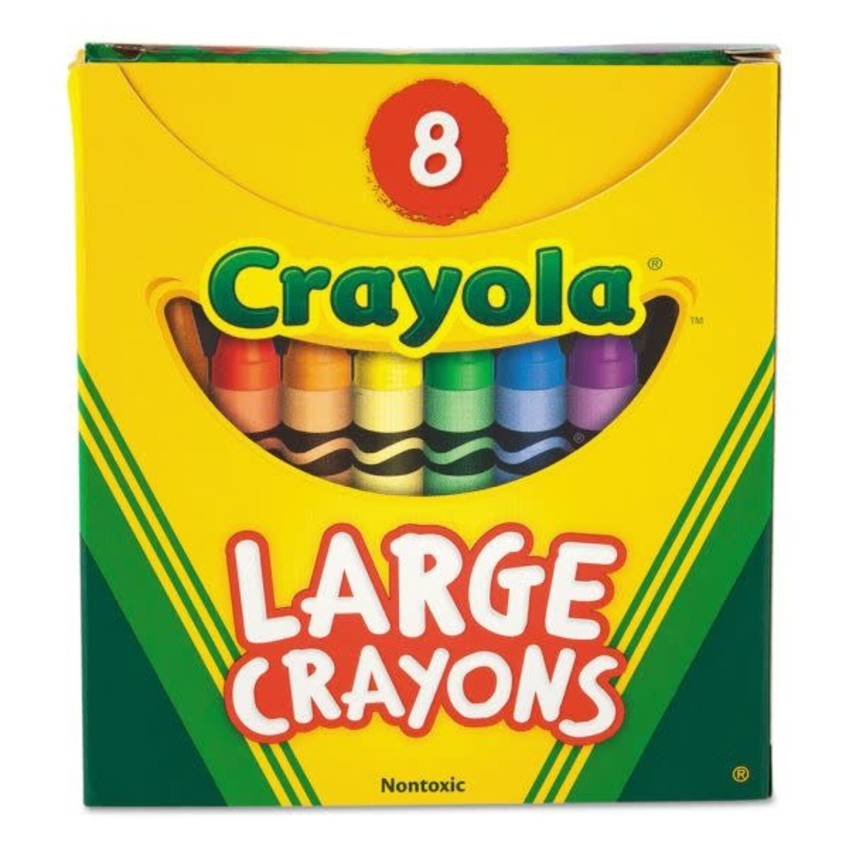 CRAYOLA Crayola Large Crayons, Tuck Box, 8 Colors/Box [CYO520080]