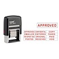 Trodat Self-Inking Stamps, 12-Message, Self-Inking, 1 1/4 x 3/8, Red