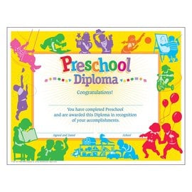 Trend Enterprises Classic Preschool Diploma Pack of 30