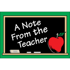 Teacher Created Resources A Note From the Teacher Postcards