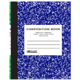 BAZIC BAZIC W/R 100 Ct. Assorted Color Marble Composition Book