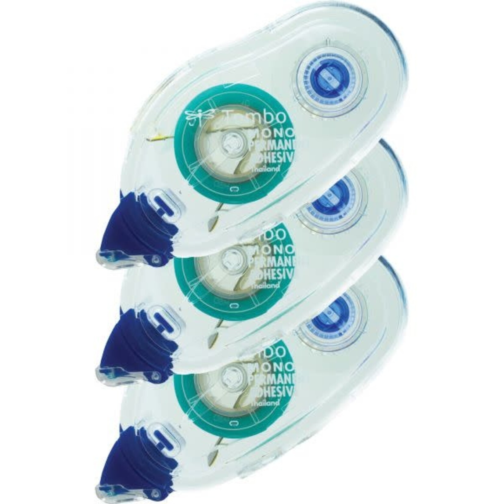 Tombow Tombow Mono Permanent Adhesive Refill, 1/3" x 39 ft Length, Permanent Bond, 3 Pack [TOM62207]