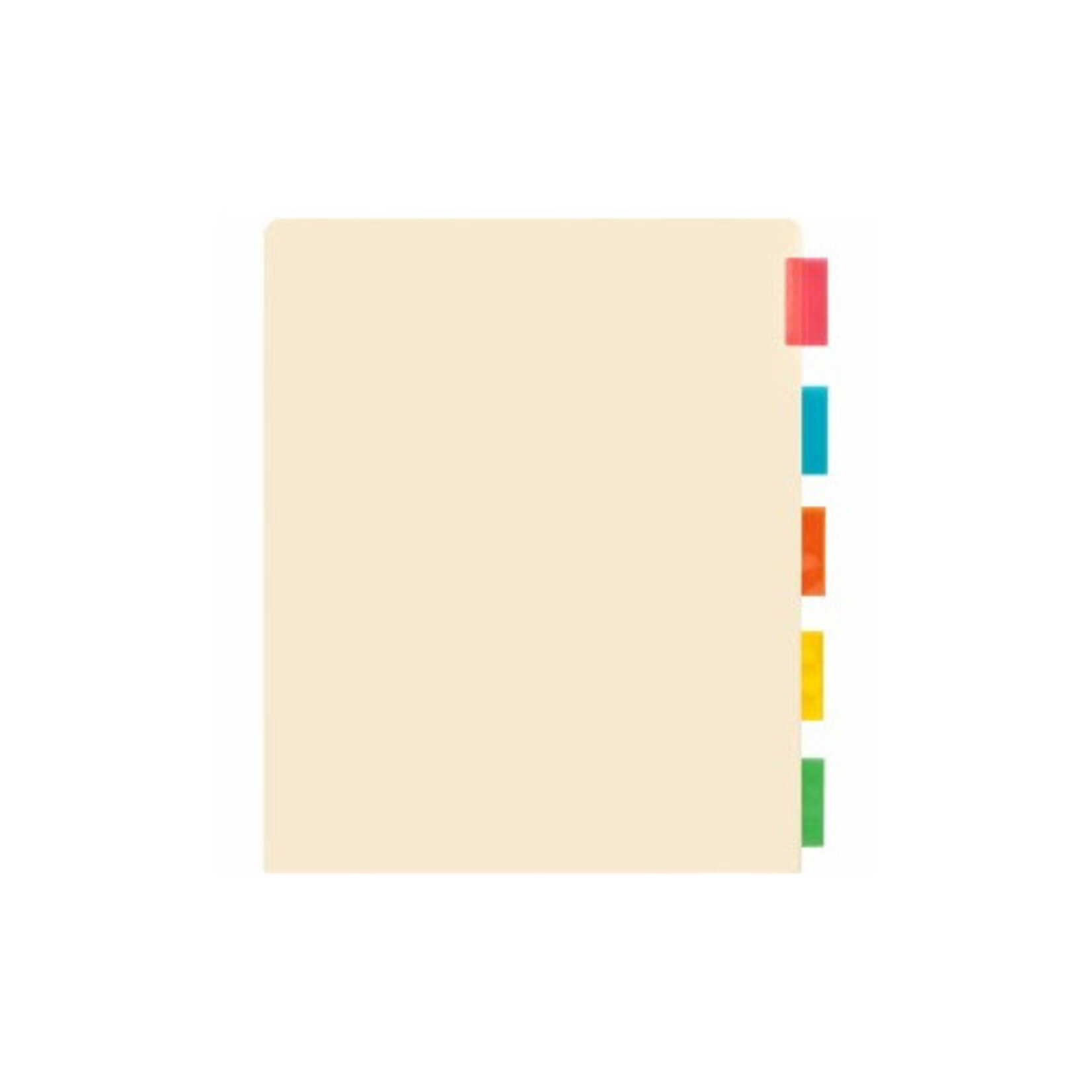 Business Source Color Tab Pocket Binder Dividers, Blank Tab(s) - 5 Tab(s) [BSN02073]