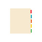 Business Source Color Tab Pocket Binder Dividers, Blank Tab(s) - 5 Tab(s)