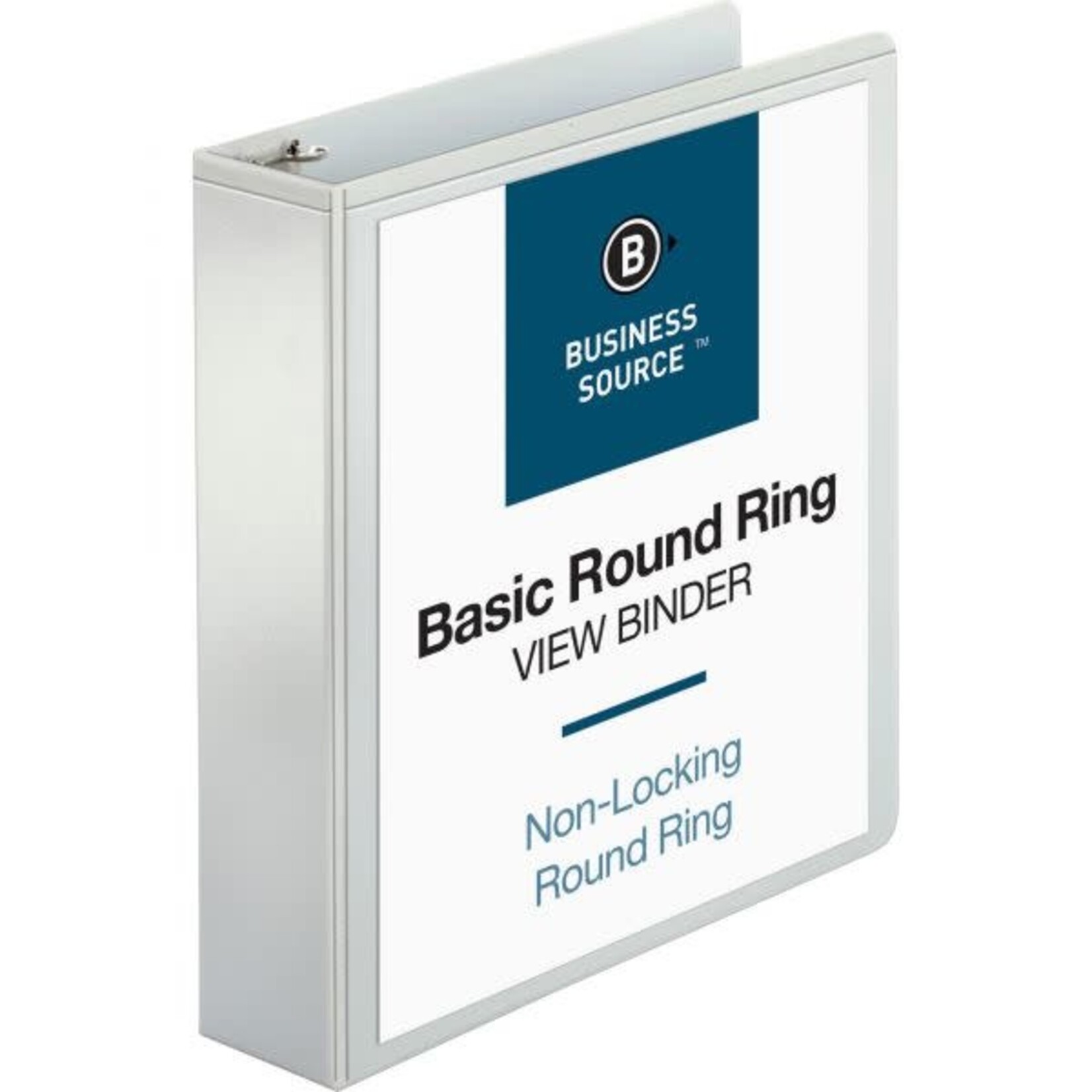 Business Source 2" 3-Ring View Binder White [BSN09957]