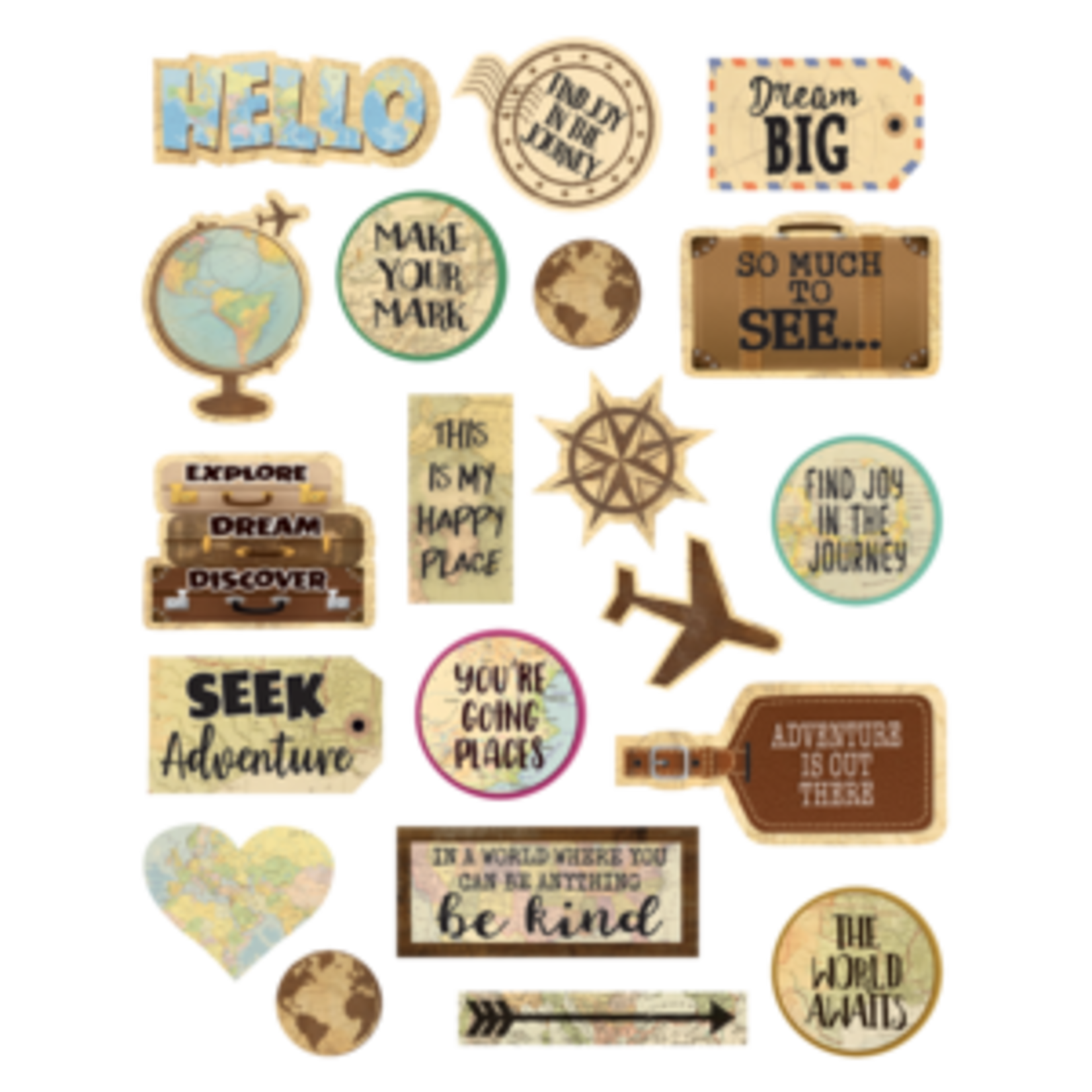 Teacher Created Resources Travel the Map Stickers [TCR8573]