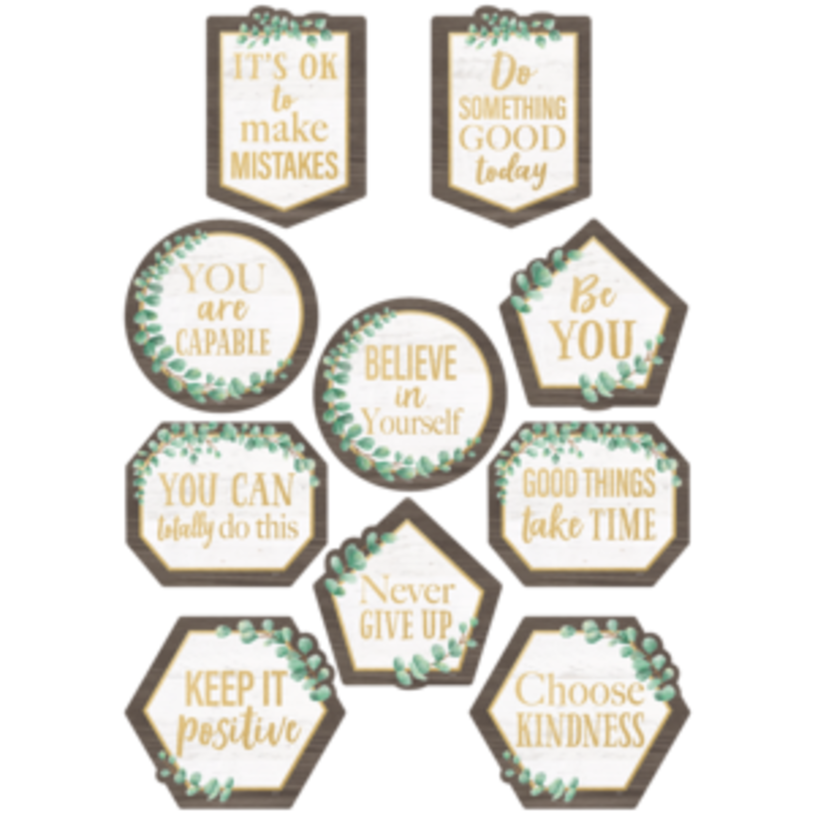 Teacher Created Resources Eucalyptus Positive Sayings Accents [TCR8464]