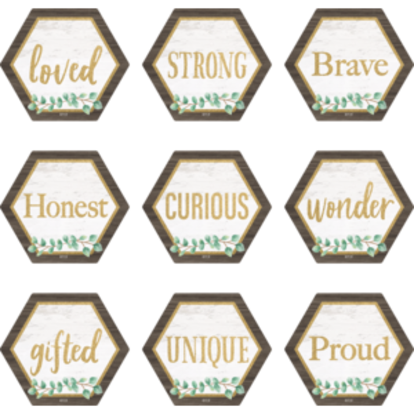 Teacher Created Resources Eucalyptus Positive Words Mini Accents [TCR8476]
