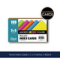 iSCHOLAR 3x5 Index Cards Neon Colors