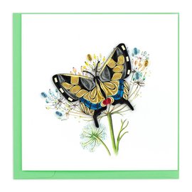 QUILLING CARDS, INC Quilled Swallowtail Butterfly Greeting Card