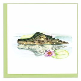 QUILLING CARDS, INC Quilling Card Alligator All Occasion Greeting Card