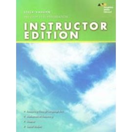 HOUGHTON MIFFLIN Steck-Vaughn Pre-GED Test Preperation (Teachers Guide) [Paperback]