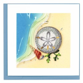 QUILLING CARDS, INC Quilled Sand Dollar Greeting Card