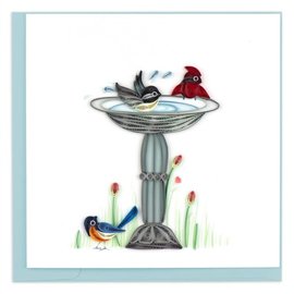 QUILLING CARDS, INC Quilled Bird Bath Greeting Card