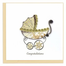 QUILLING CARDS, INC Quilled Baby Carriage Card