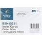 Business Source CARD INDEX 4X6 RULED WHITE