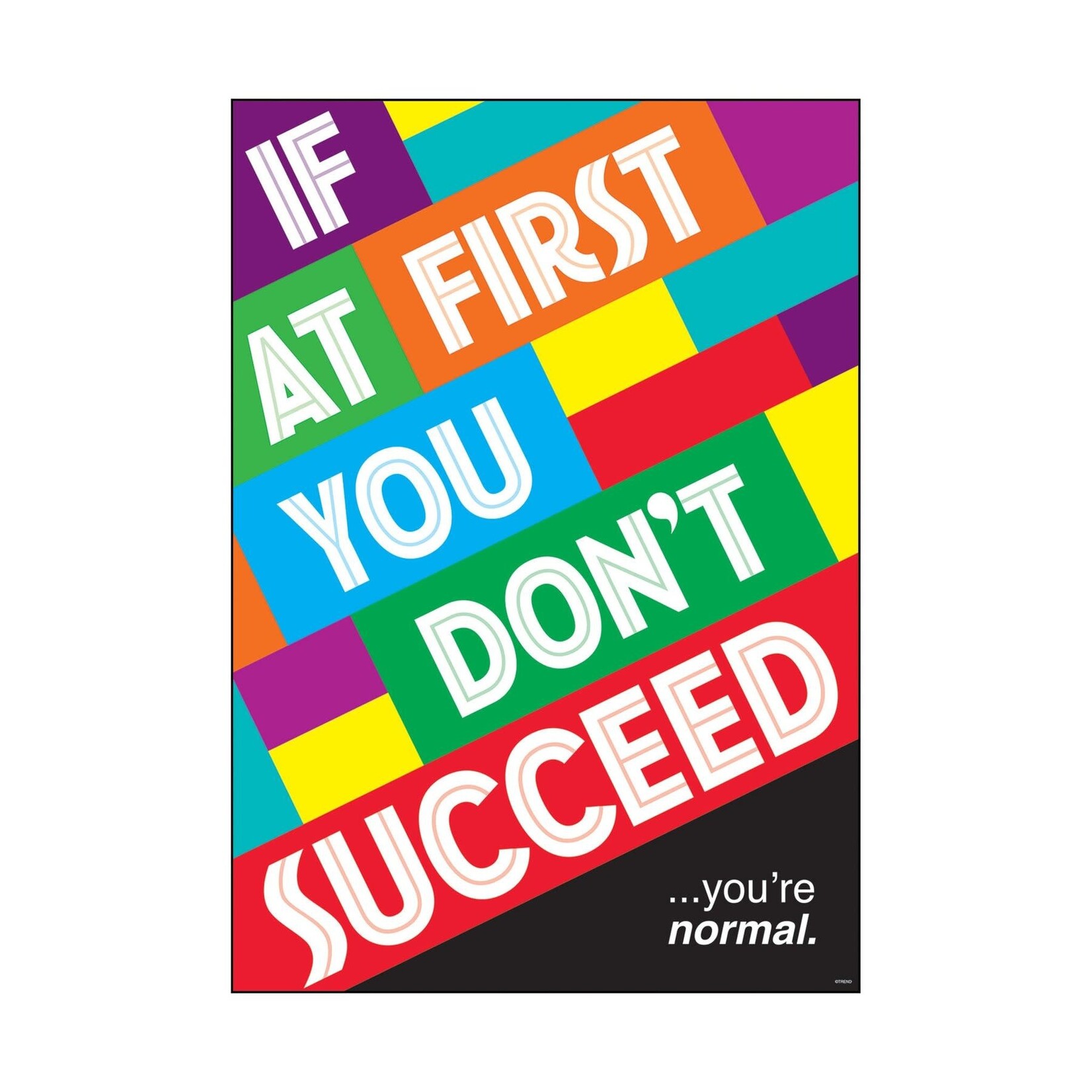Trend Enterprises If at first…you’re normal. ARGUS® Poster [TA67087]
