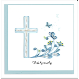 QUILLING CARDS, INC Quilling Card Sympathy Cross Greeting Card