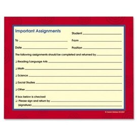 Carson-Dellosa Publishing Group Carbonless Important Assignments Booklet