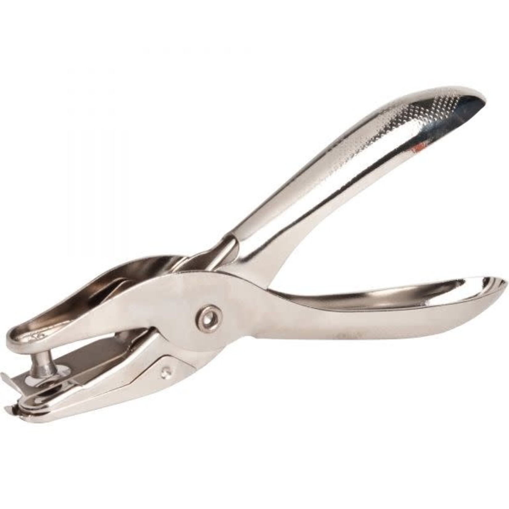 Business Source Single-Hole Punch 1 Punch Head - 1/4" Hole Diameter - Silver [BSN62895]