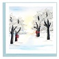 QUILLING CARDS, INC Quilled Snow Covered Trees Greeting Card