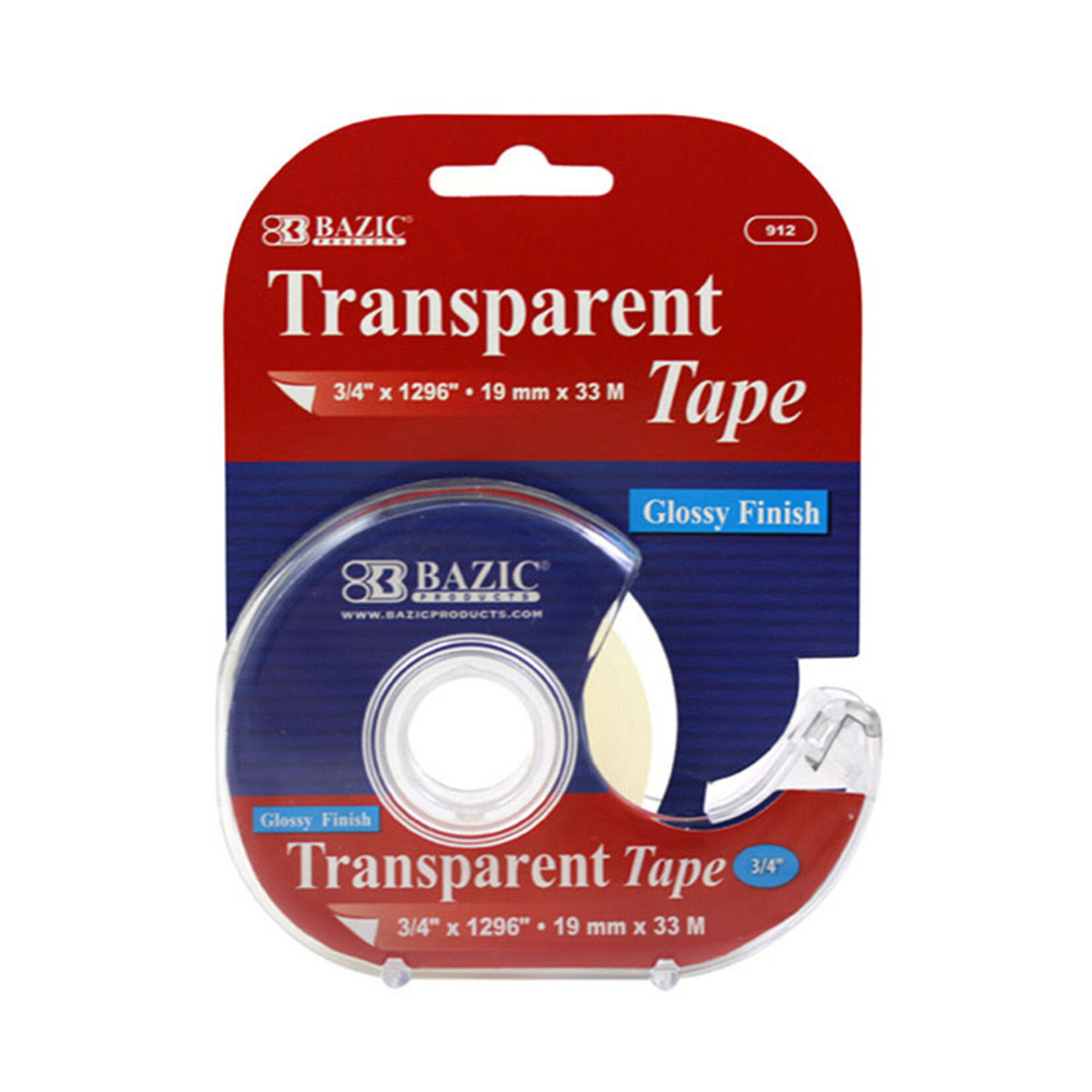 BAZIC BAZIC 3/4 X 1296 Transparent Tape w/ Dispenser [912]