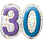 Rainbow Birthday 30th Birthday 25 inch Jumbo Balloon