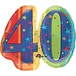 Aged to Perfection a Year to Celebrate 40 - 26 inch Mylar Balloon