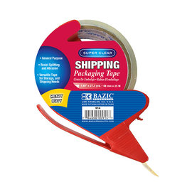 BAZIC BAZIC 1.88" x 27.3 Yards Super Clear Heavy Duty Shipping Packaging Tape with Dispenser