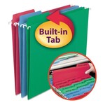 SMEAD Smead FasTab Hanging Folders, Letter Size, 1/3-Cut Tab, Assorted, 18/Box [SMD64053]