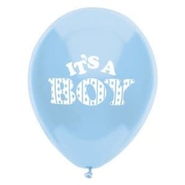 PARTYMATE It's a Boy Balloons 12 Inch Baby Shower Balloons 8 Count