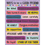 Teacher Created Resources Oh Happy Day Ways to be a Good Friend Chart 17x22 [TCR7450]