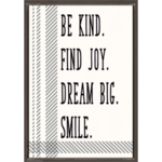 Teacher Created Resources Be Kind. Find Joy. Dream Big. Smile. Positive Poster [TCR7995]