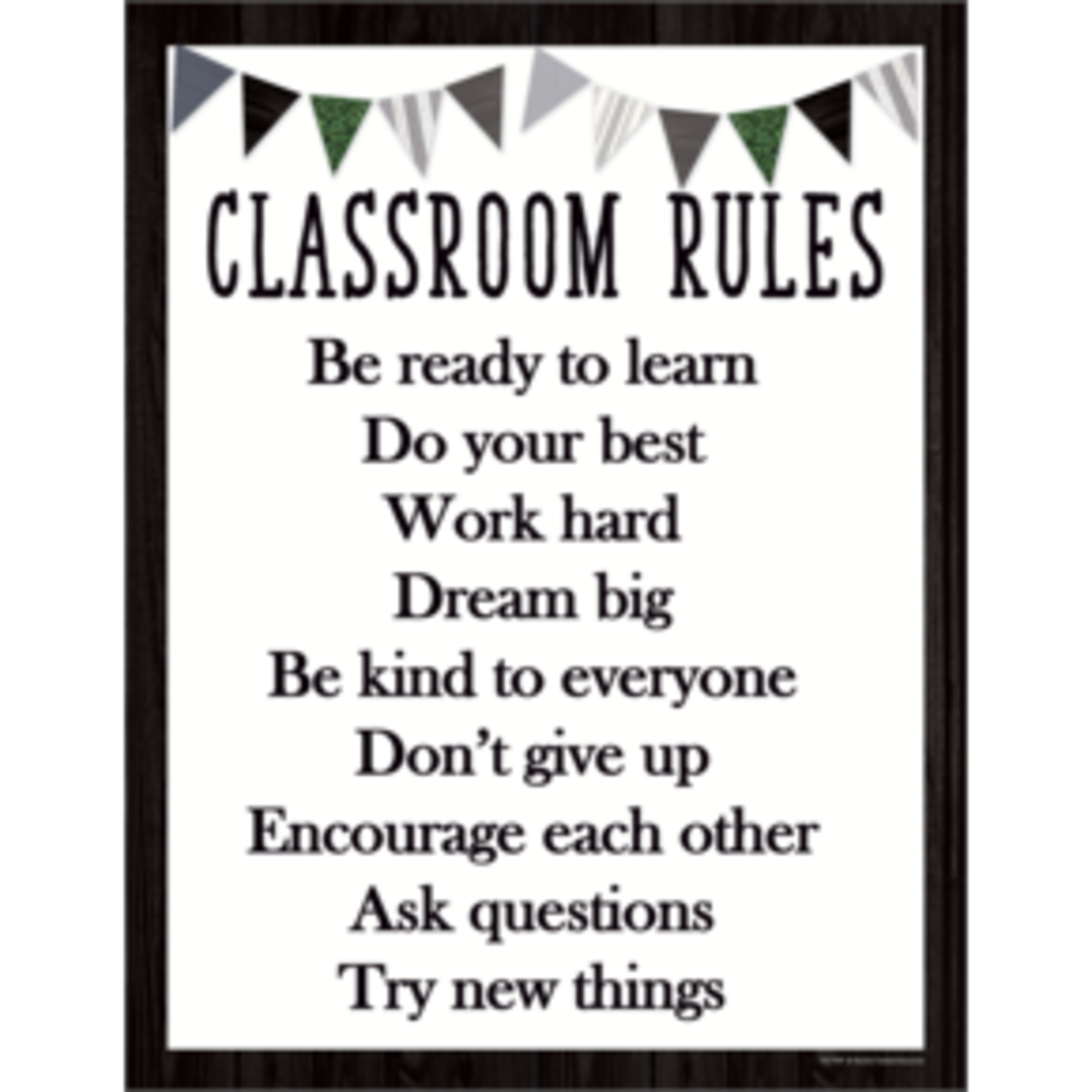 Teacher Created Resources Modern Farmhouse Classroom Rules Chart 17x22 [TCR7999]