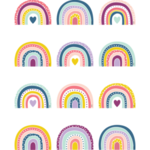 Teacher Created Resources Oh Happy Day Rainbows Mini Accents [TCR9040]