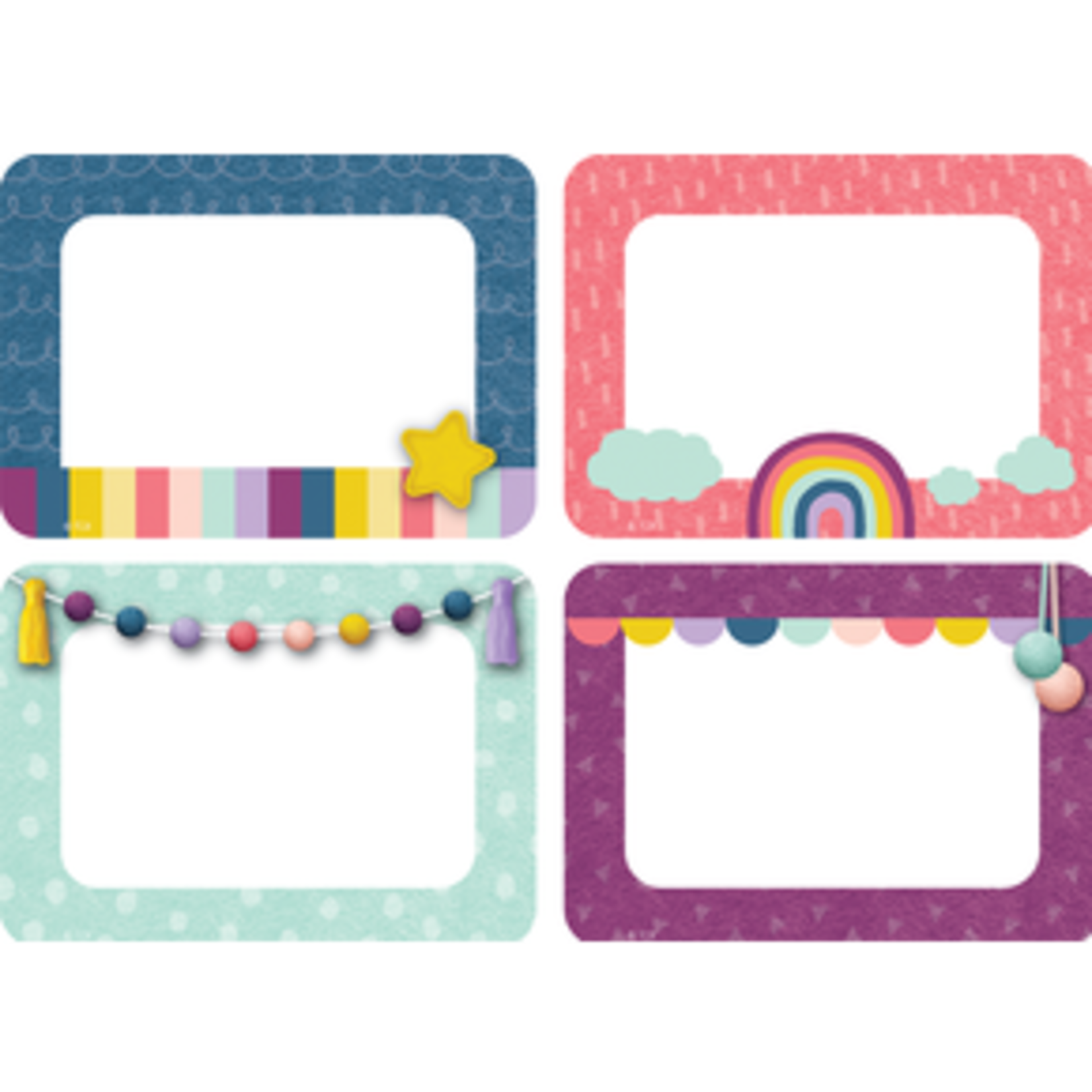 Teacher Created Resources Oh Happy Day Name Tags/Labels - Multi-Pack [TCR9057]