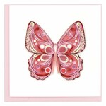 QUILLING CARDS, INC Quilled Joy to Life Pink Butterfly Greeting Card [SO736]