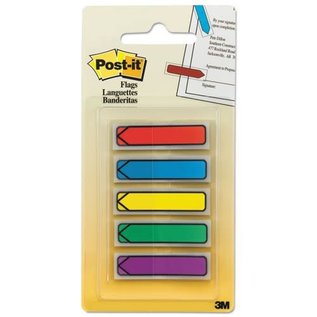 Post-it® Post-it Standard Arrow Flags, 1/2"x1-3/4", 100/PK, Assorted Standard